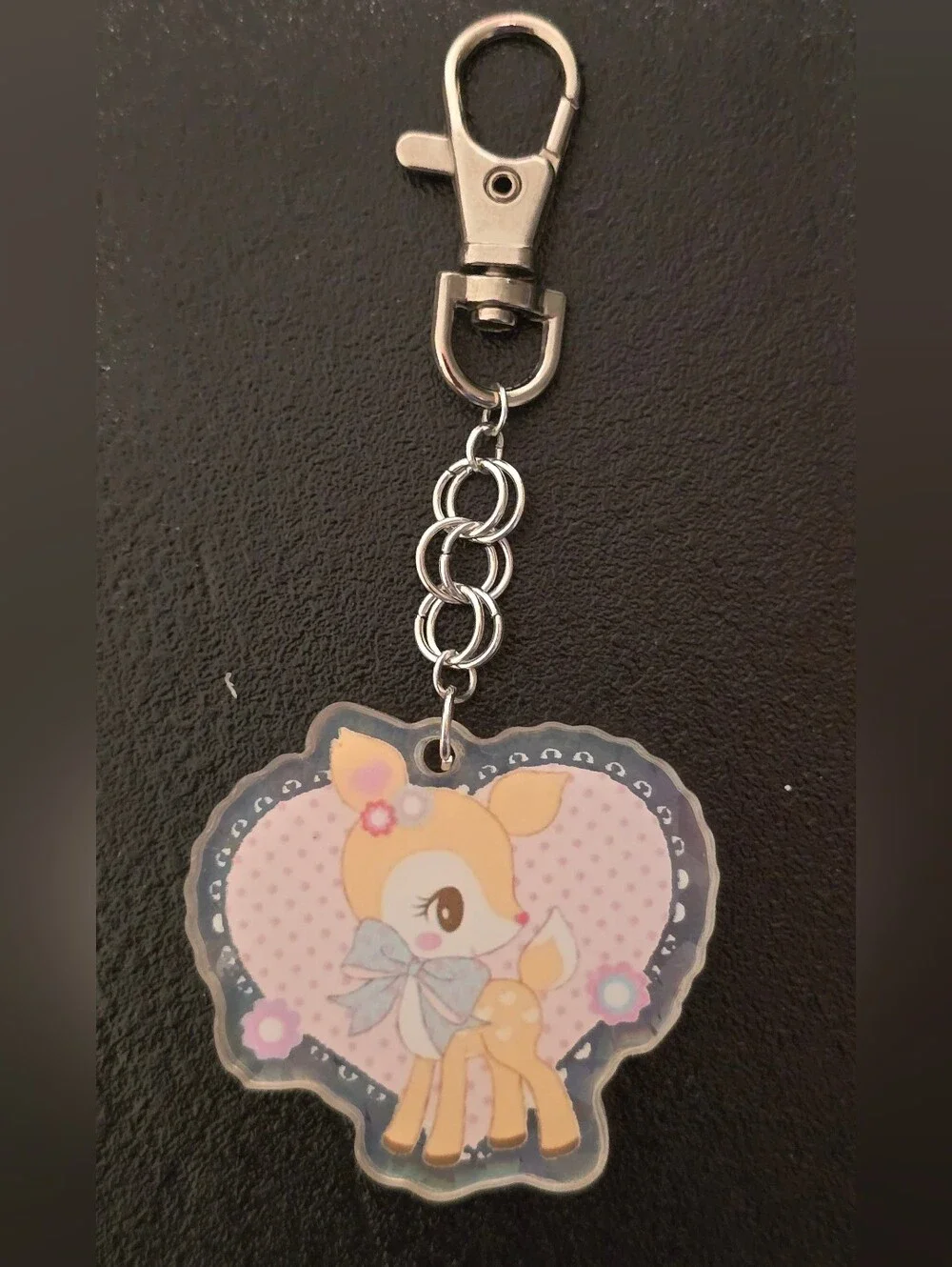 Sanrio Hummingmint Heart Keychain